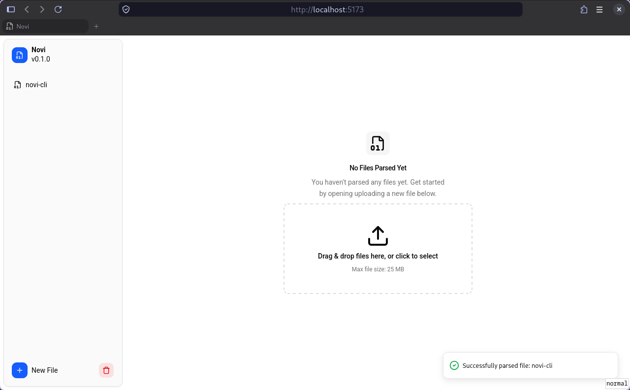 Empty web client