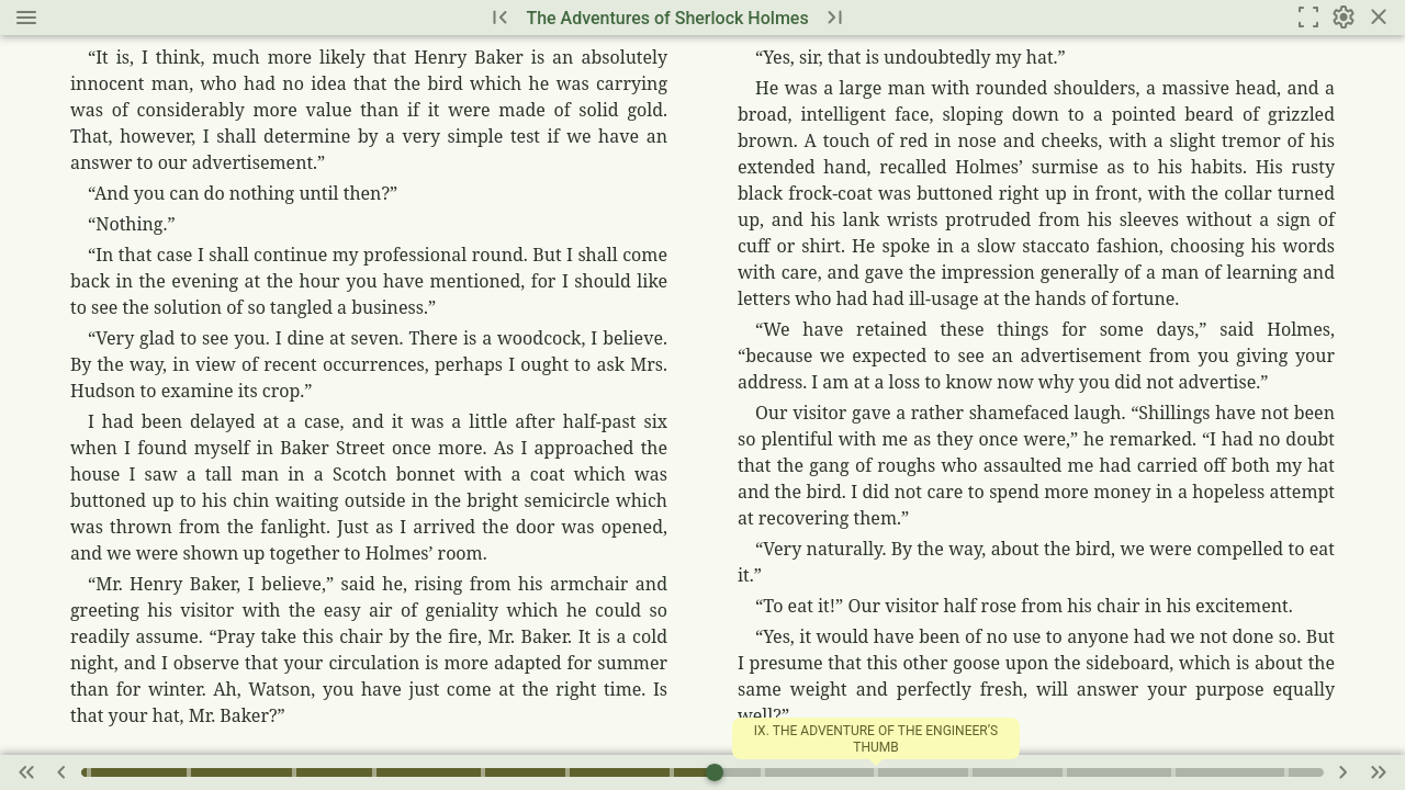 Reader Header and Footer